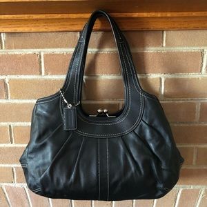 Coach Black Ergo Pleated Hobo (NoF1069-F14379)